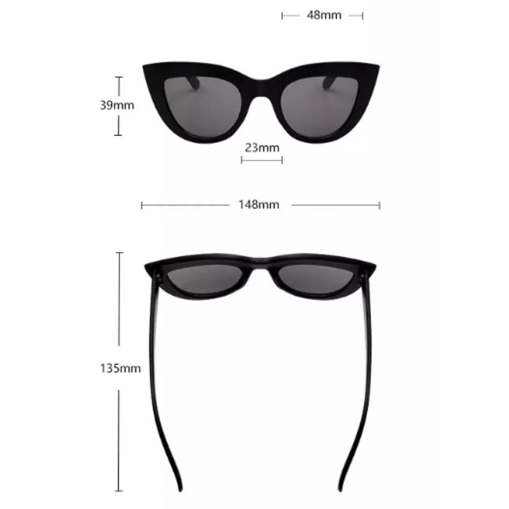 🆕 Matte Frame Cat Eye Sunglasses - Picture 2 of 3